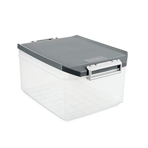 Tatay 1150122 Caja Multiusos, 14 L, Gris, 27.00X39.00X19.00 Cm