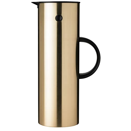 Stelton Em77 - Bottiglia Termica In Ottone Spazzolato, 1 L