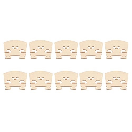 Knnuey Violin Bridge 4/4 Maple Leaf Violin Bridge 10 Pack Violin Parts Violin Code