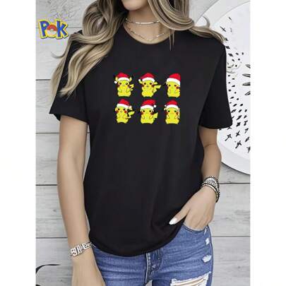 180g Puro Cotone Fascio SVG Pikachu di Natale, SVG PokÃ©mon, Xmas, Cappello da Babbo Natale, Pikachu Babbo Natale Svg, File di Taglio Silhouette, Graf