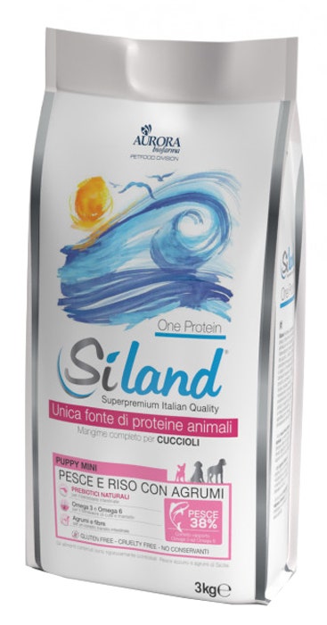 Siland Cane Puppy Mini < 10Kg Crocchette Pesce 3Kg