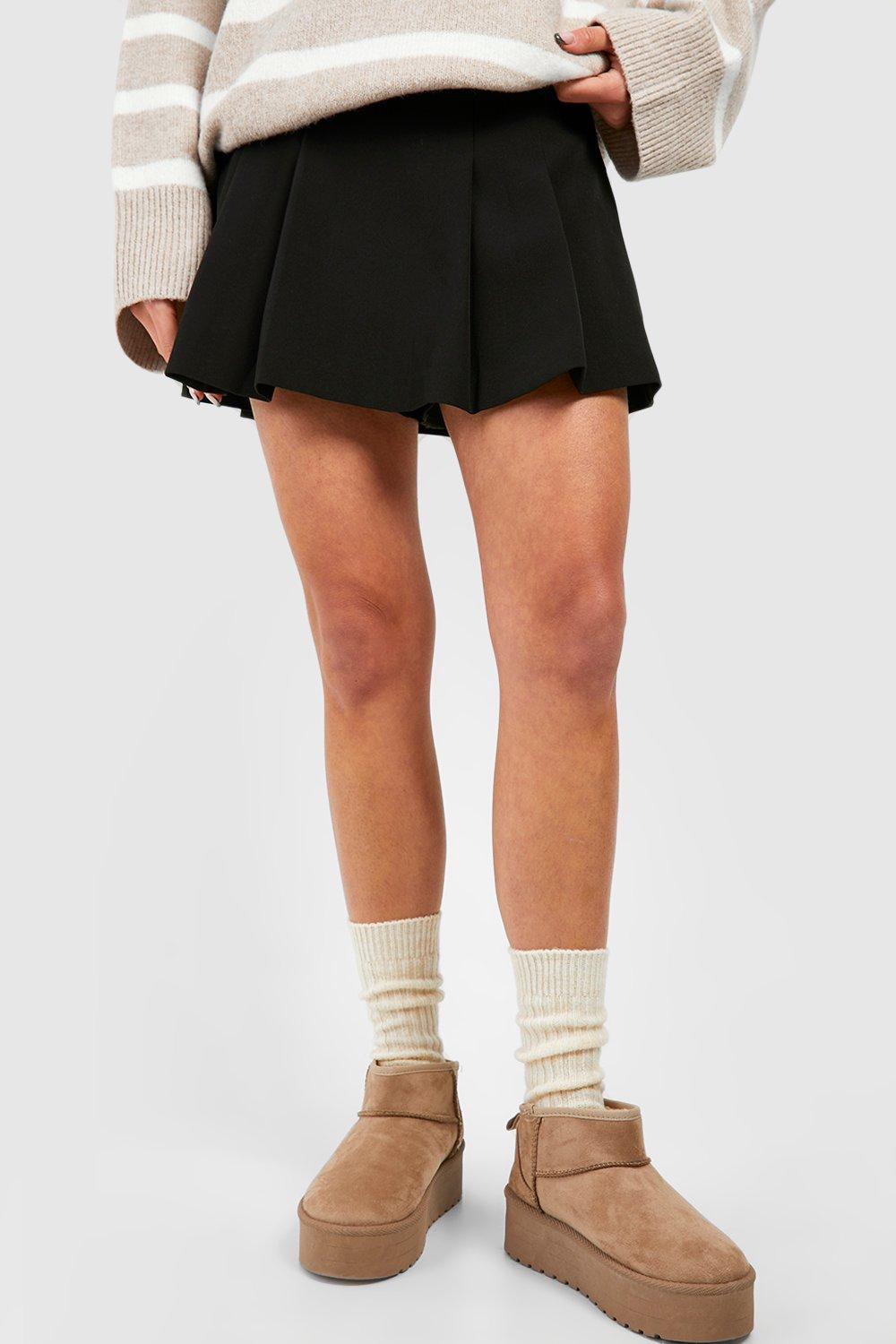 Single Cream Knitted Thick Ribbed Sock, Bianco