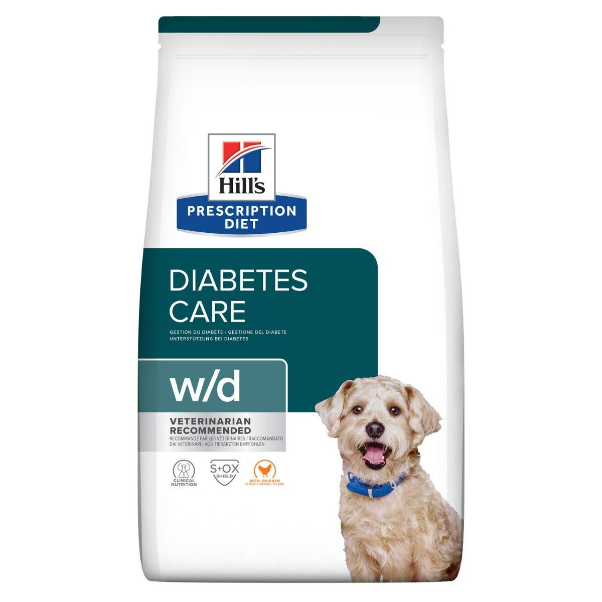 Hill's Prescription Diet W/D Diabetes Care Crocchette Pollo Per Cani 10kg