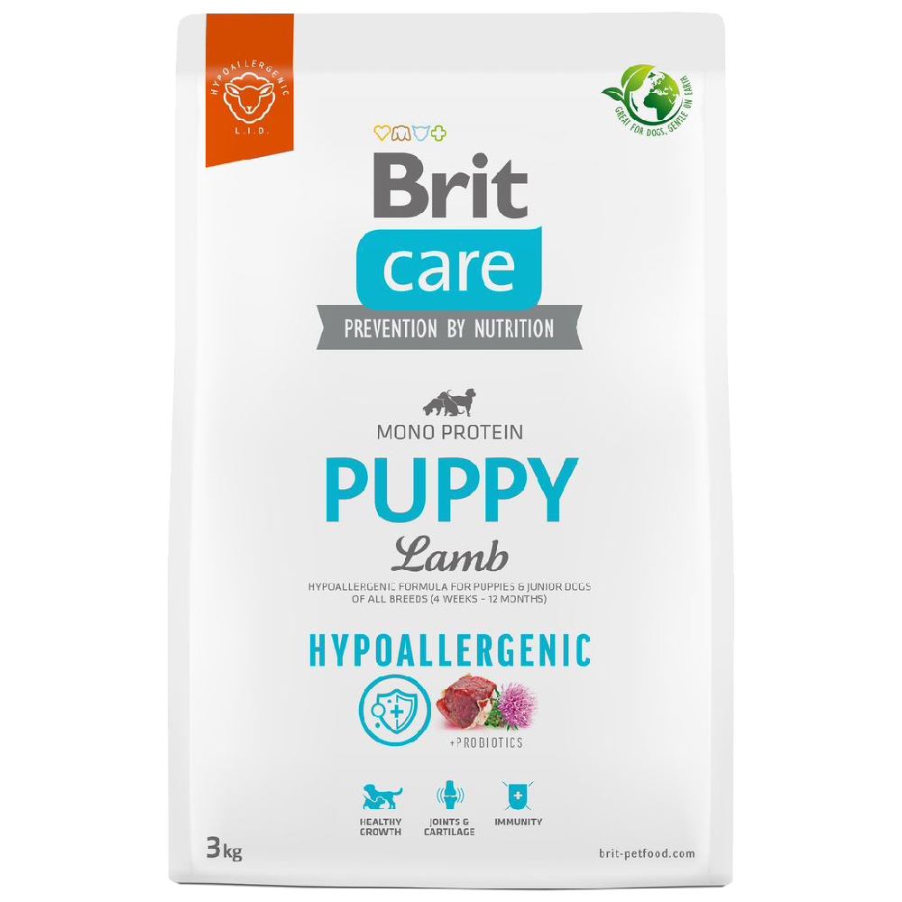 Brit Care Hypoallergenic Puppy agneau, riz pour chiot - 3 kg