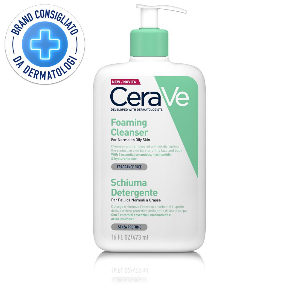 CeraVe Schiuma Detergente Viso Pelle Grassa Seboregolatrice 473 ml