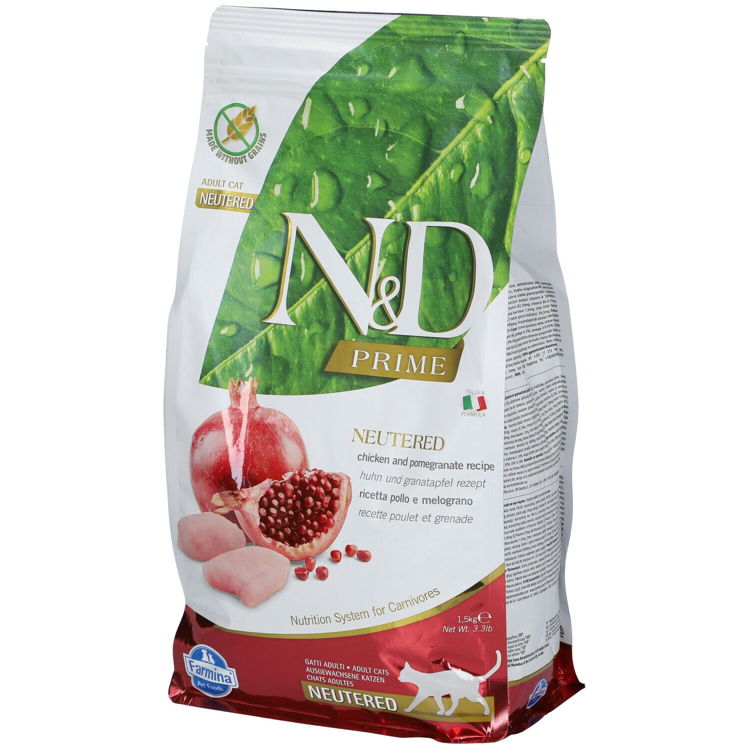 Farmina® N&D Prime Chicken & Pomegranate Neutered 1500 g Pellets