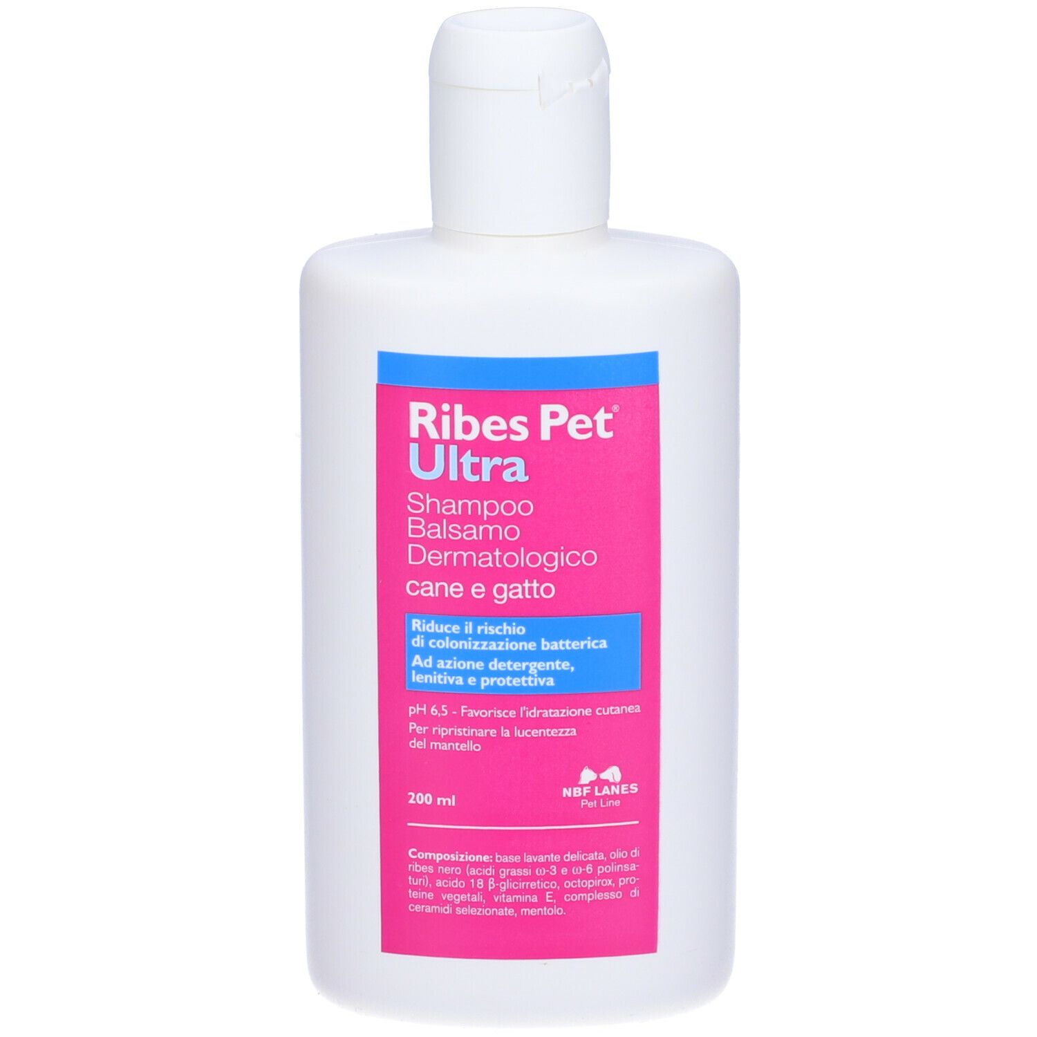 NBF LANES Ribes PET Ultra Shampoo Dermatologico 200 ml