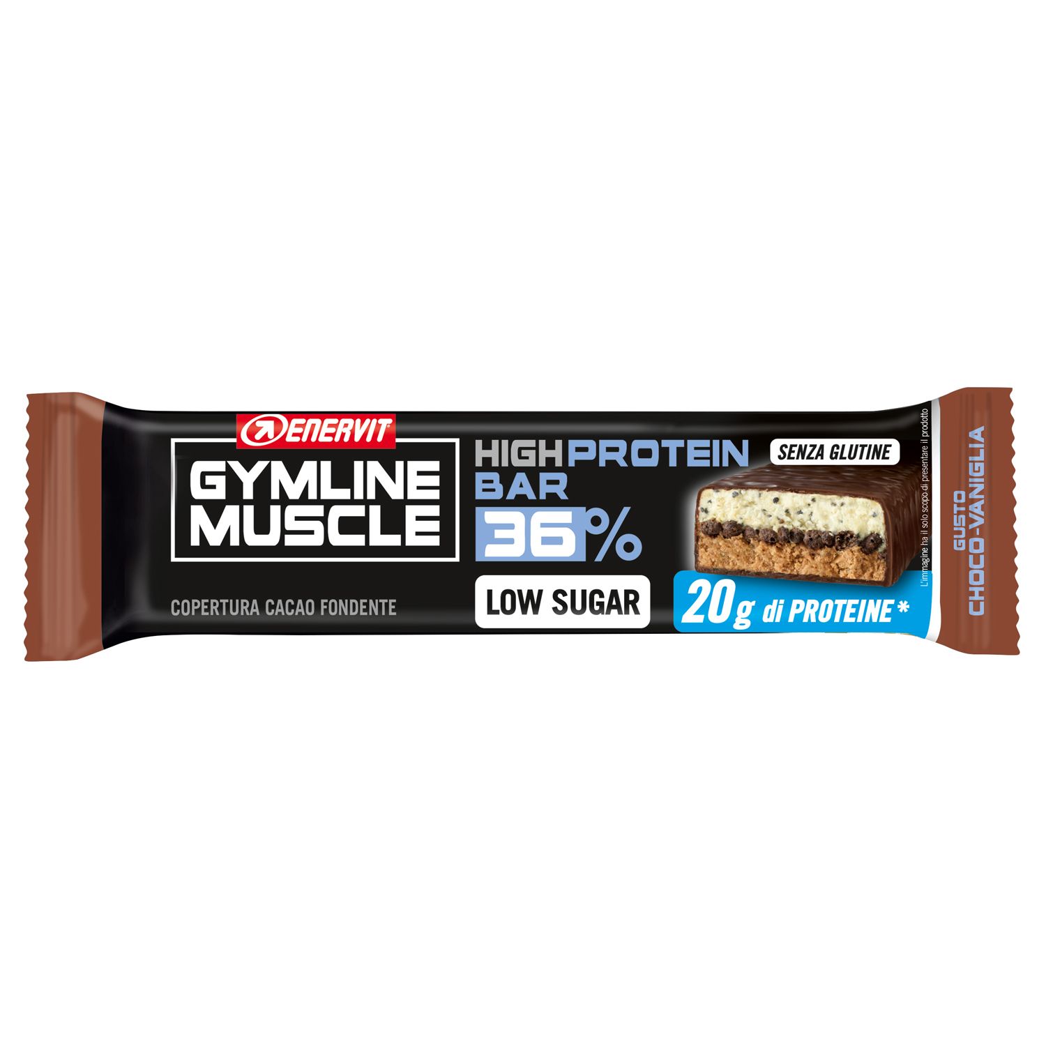 ENERVIT® Gymline Muscle High Protein Bar 36% Gusto Choco-Vaniglia 55 g