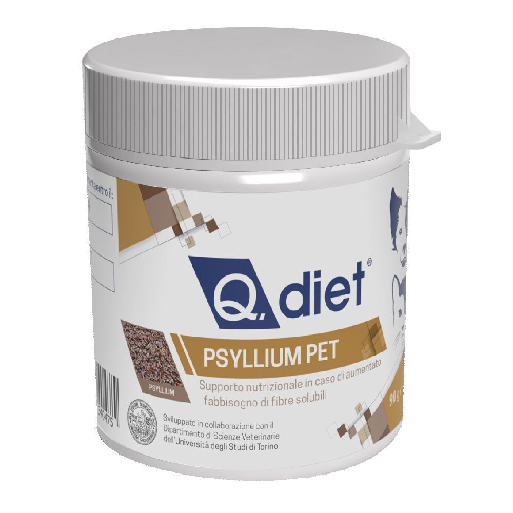 Q Diet Psyllium Pet 90 g Polvere per soluzione orale