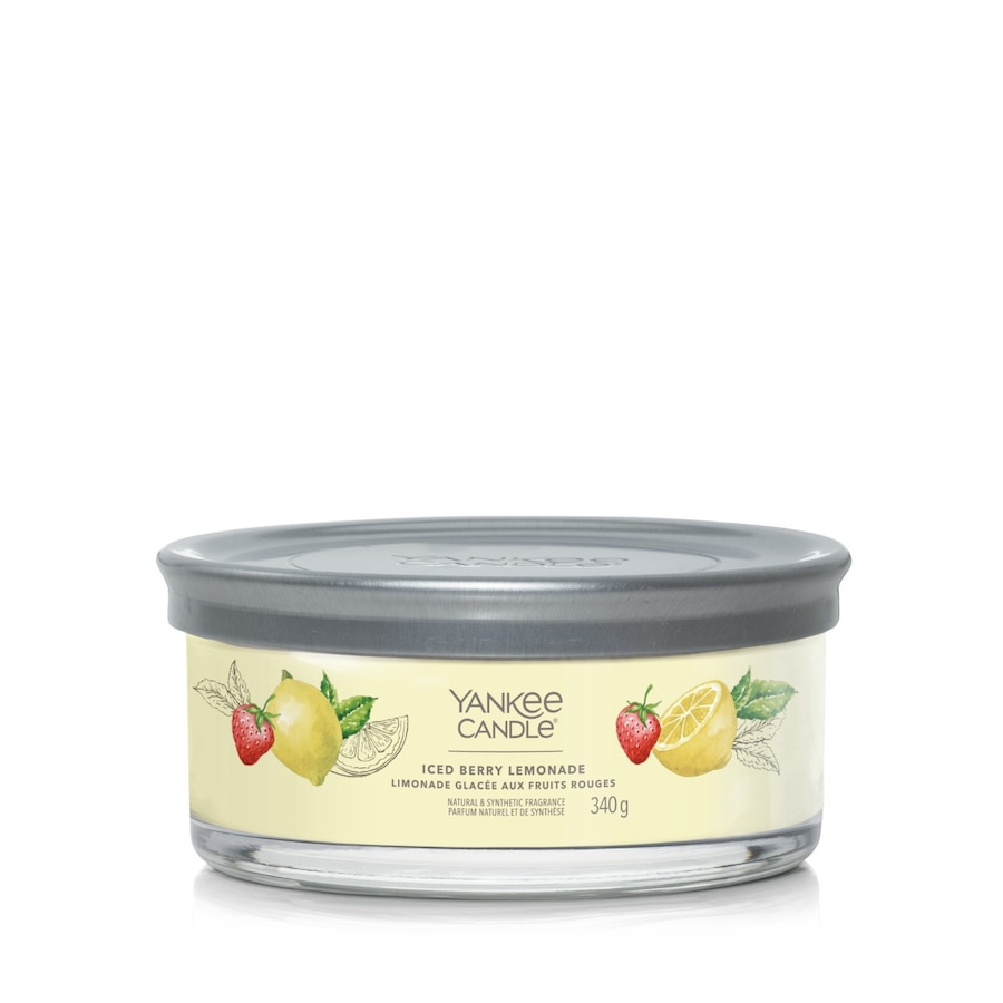 Yankee Candle - Candela Tumbler a 5 stoppini Signature Iced Berry Lemonade Candele 340 g unisex