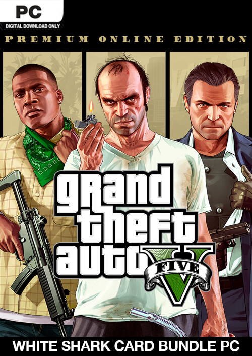 Grand Theft Auto V: Premium Online Edition & White Shark Card Bundle Pc