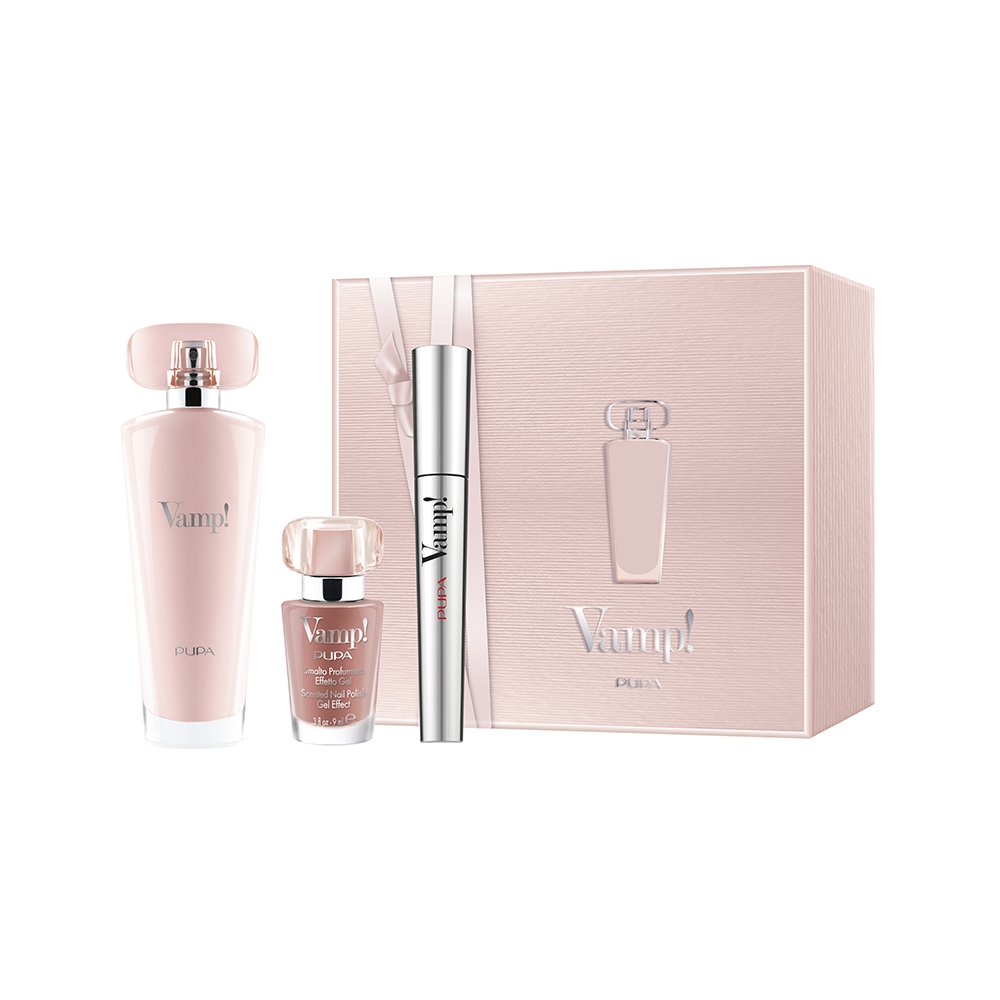 Kit Vamp! Eau de Parfum Pink + Vamp! Mascara + Vamp! Smalto 3 pzPupa