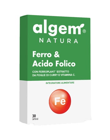 Algem Natura Ferro E Acido Folico 30 Capsule