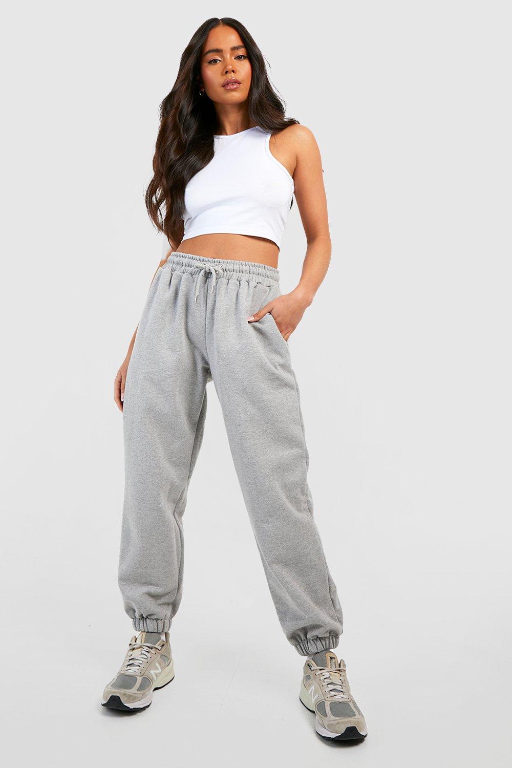 Pantaloni tuta Petite oversize Mix & Match Basic, Grigio