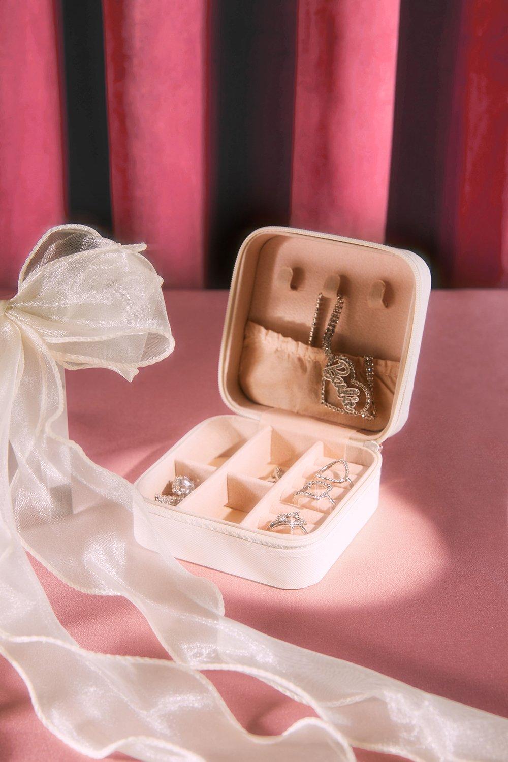 Travel Size Jewellery Box, Bianco