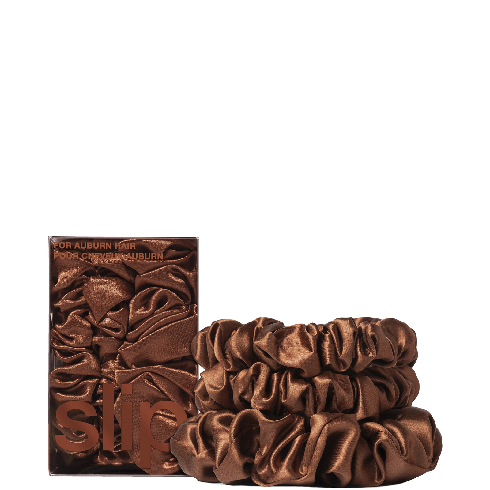 Slip Pure Silk Back To Basics Assorted Scrunchie Set (Various Colours) - Auburn