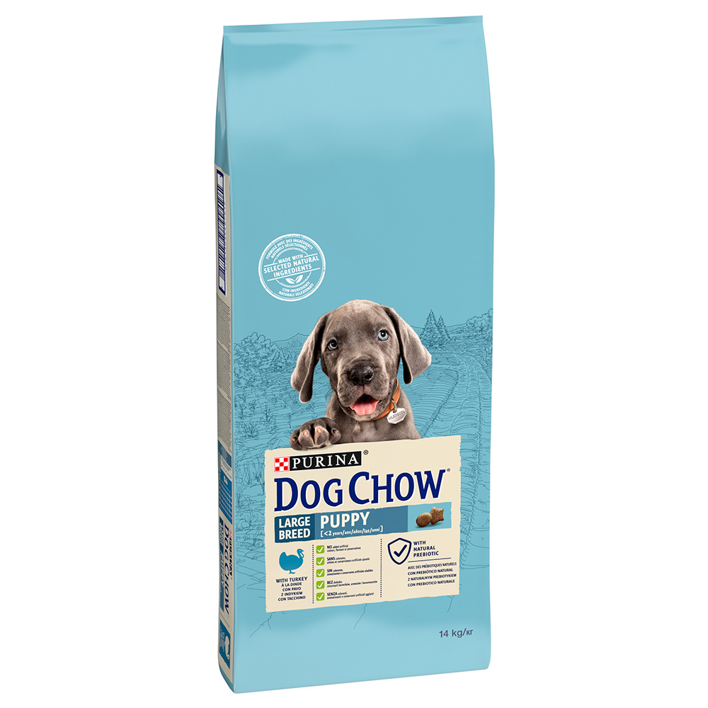 Purina Dog Chow Puppy Large Breed, Dinde - 14 Kg