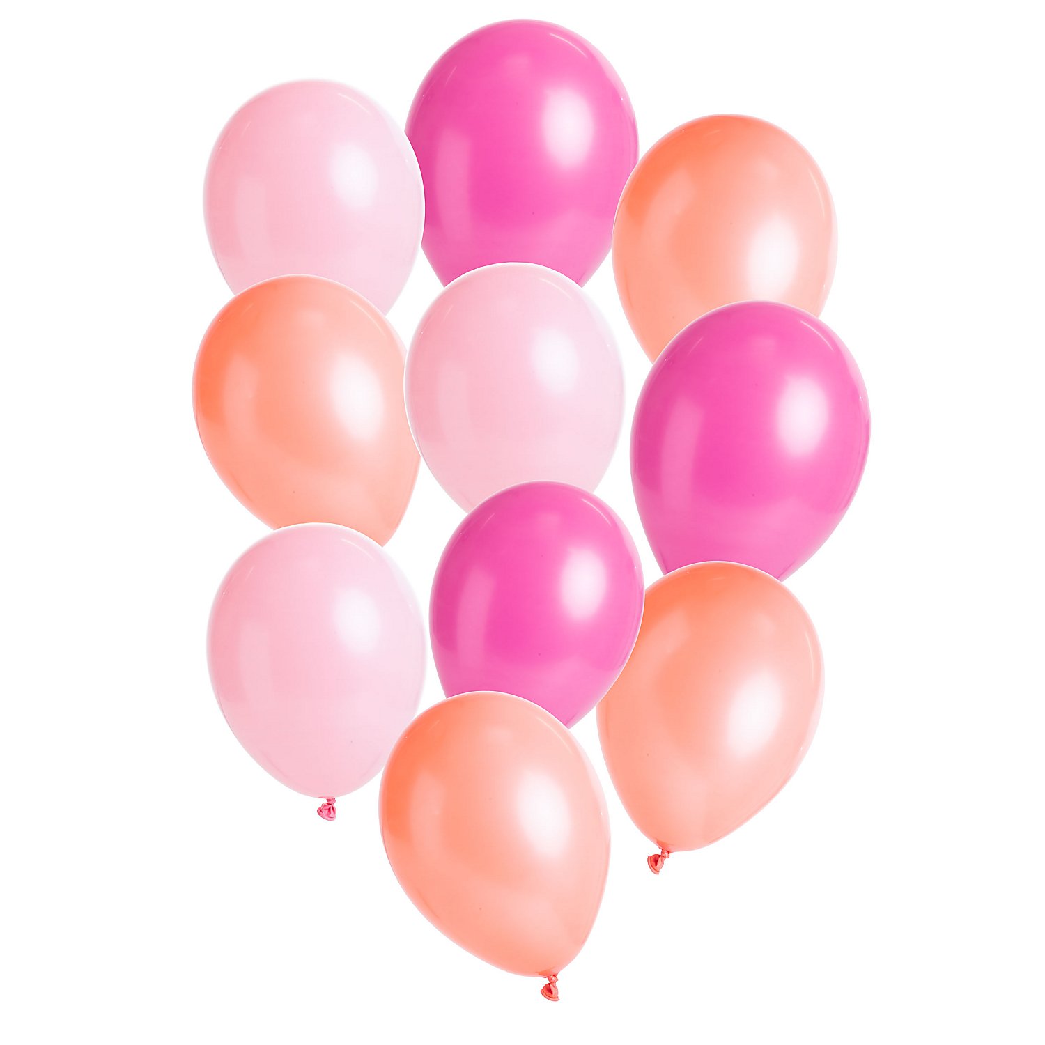 Ballons "ecoBalloons", tons roses, 26 cm Ø, 30 pièces