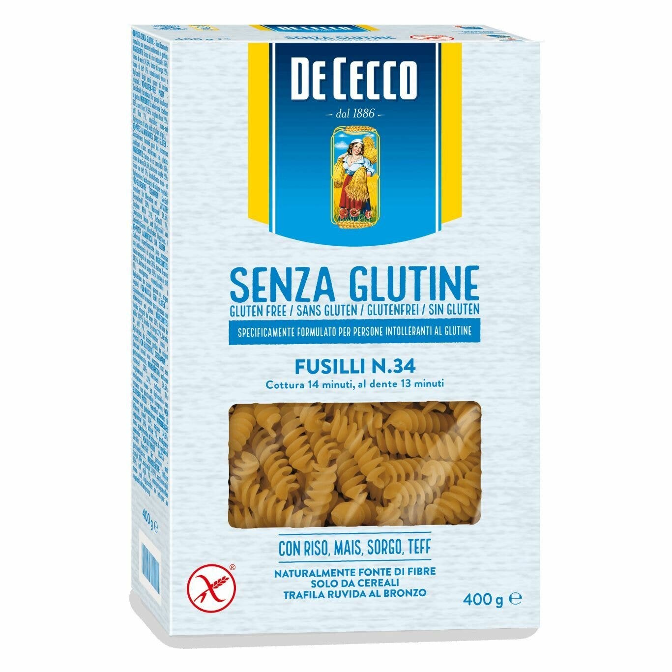De Cecco Fusilli N34 Senza Glutine 400g