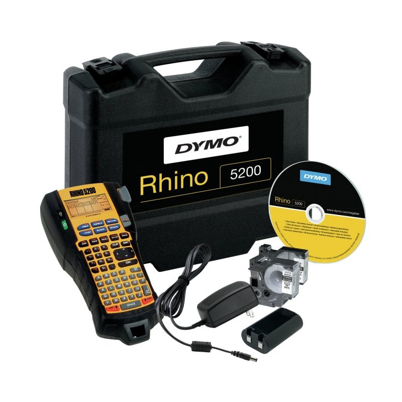 Dymo Rhino 5200 Kit Imprimante Pour Étiquettes Transfert Thermique 180 X 180 Dpi Abc