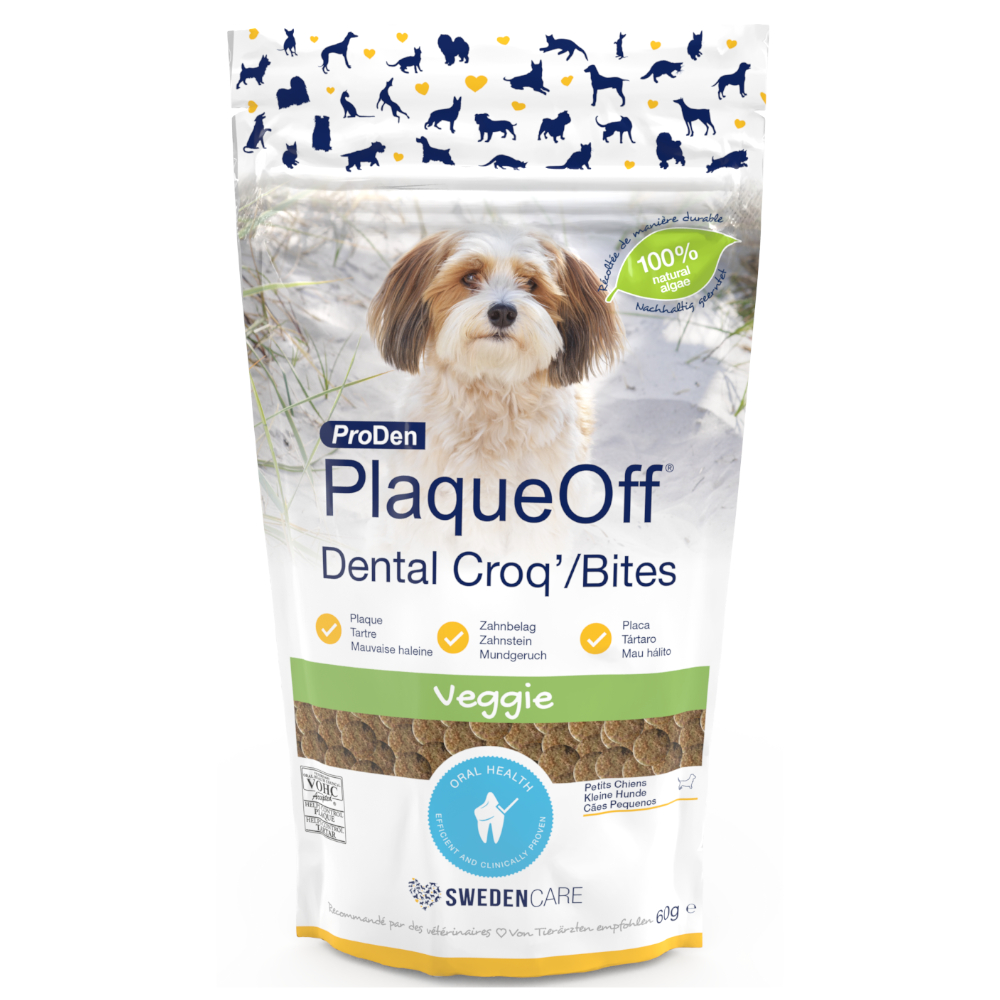 Proden Plaqueoff Dental Croq Snacks Dentales Para Perros Pequeños Y Gatos - 60 G
