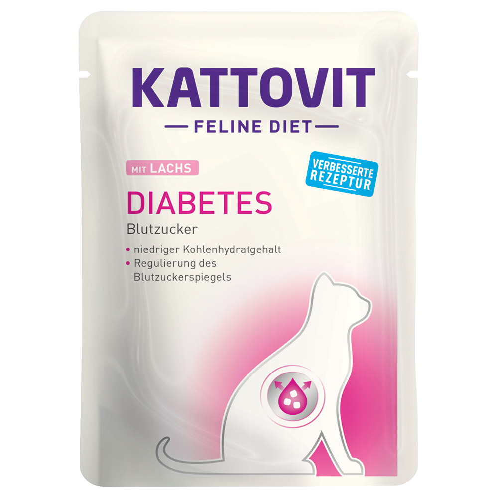 Kattovit Diabète / Poids, Saumon - 6 X 85 G