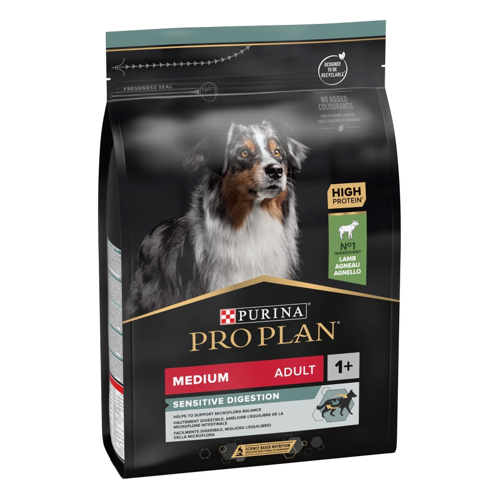 Purina Pro Plan Medium Adult Sensitive Digestion Agneau, Riz - 3 Kg