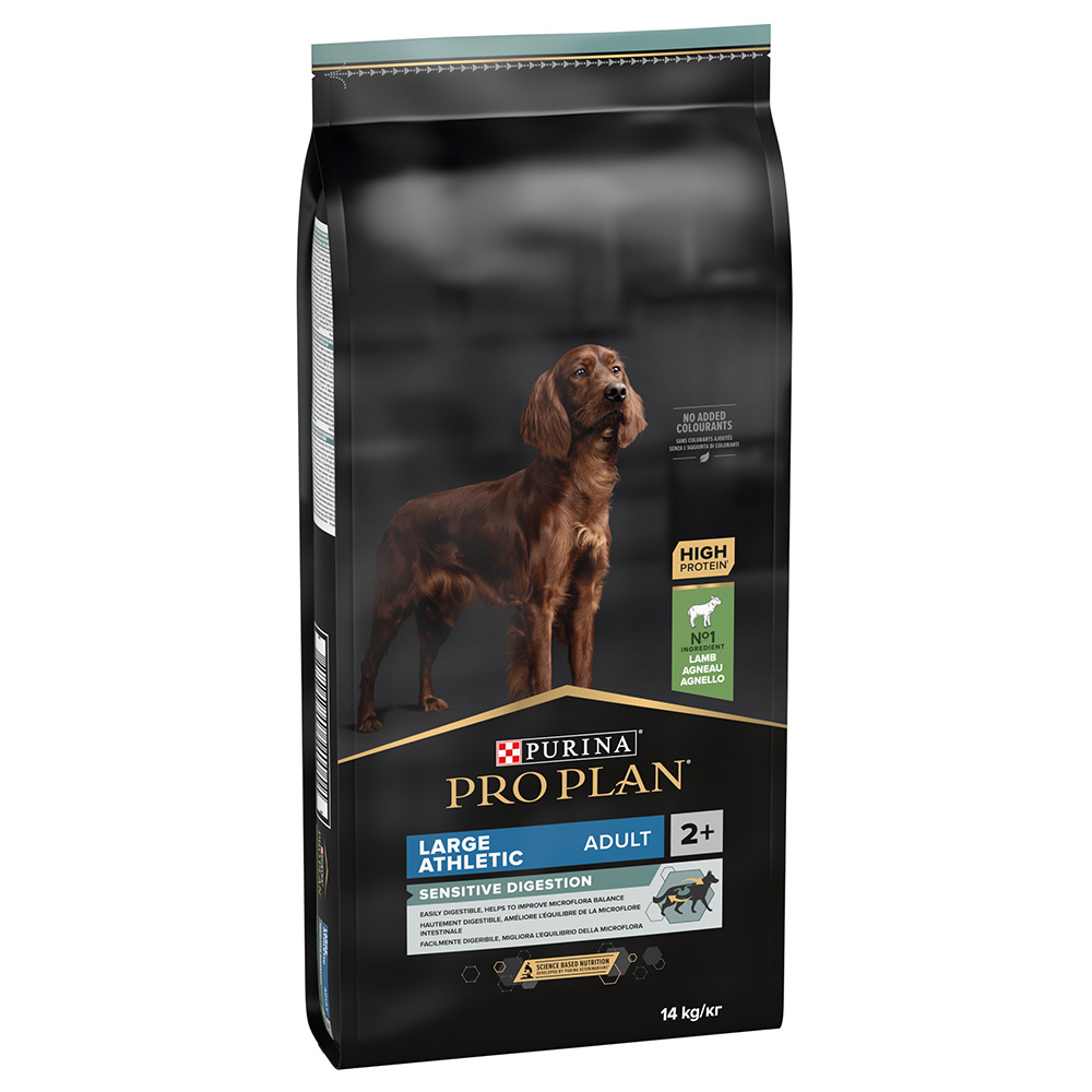 Purina Pro Plan Large Adult Athletic Sensitive Digestion Agneau, Riz - 14 Kg