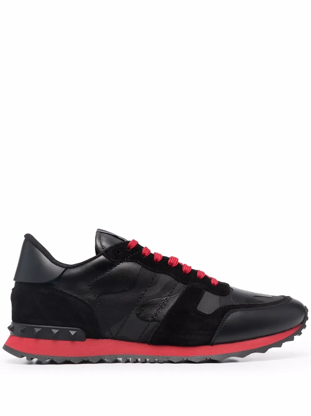Valentino Garavani Sneakers Rockrunner con stampa camouflage - Nero