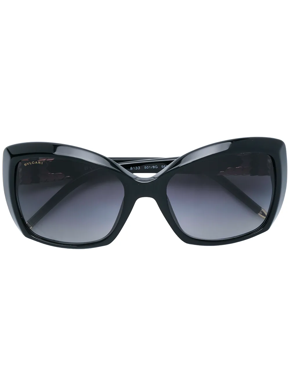 Bvlgari Pre-Owned Occhiali da sole squadrati anni '90 - Nero