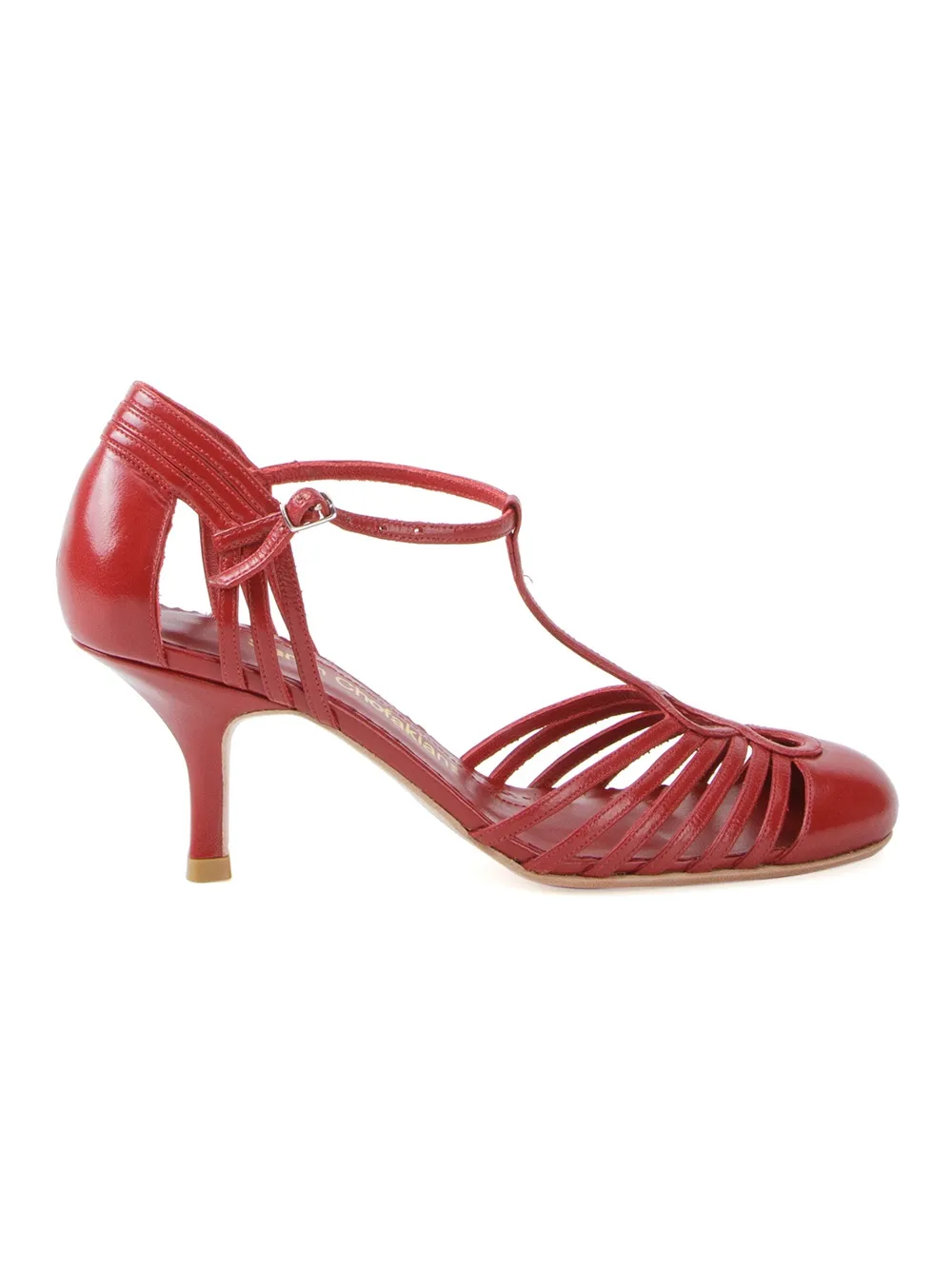 Sarah Chofakian strappy pumps - Rosso