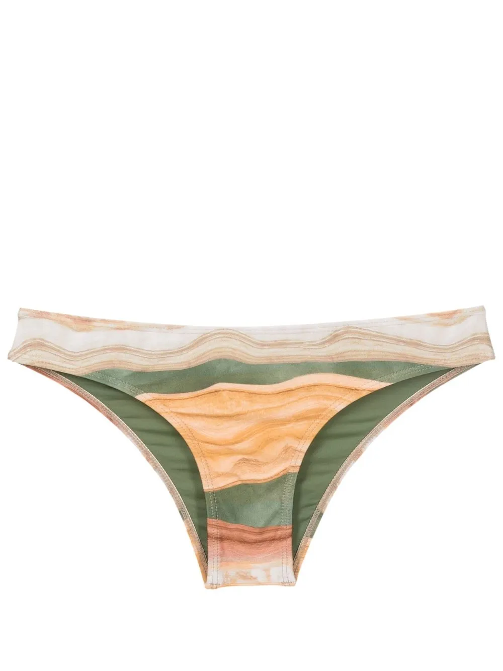 Lygia & Nanny Slip bikini Waikiki con stampa - Giallo