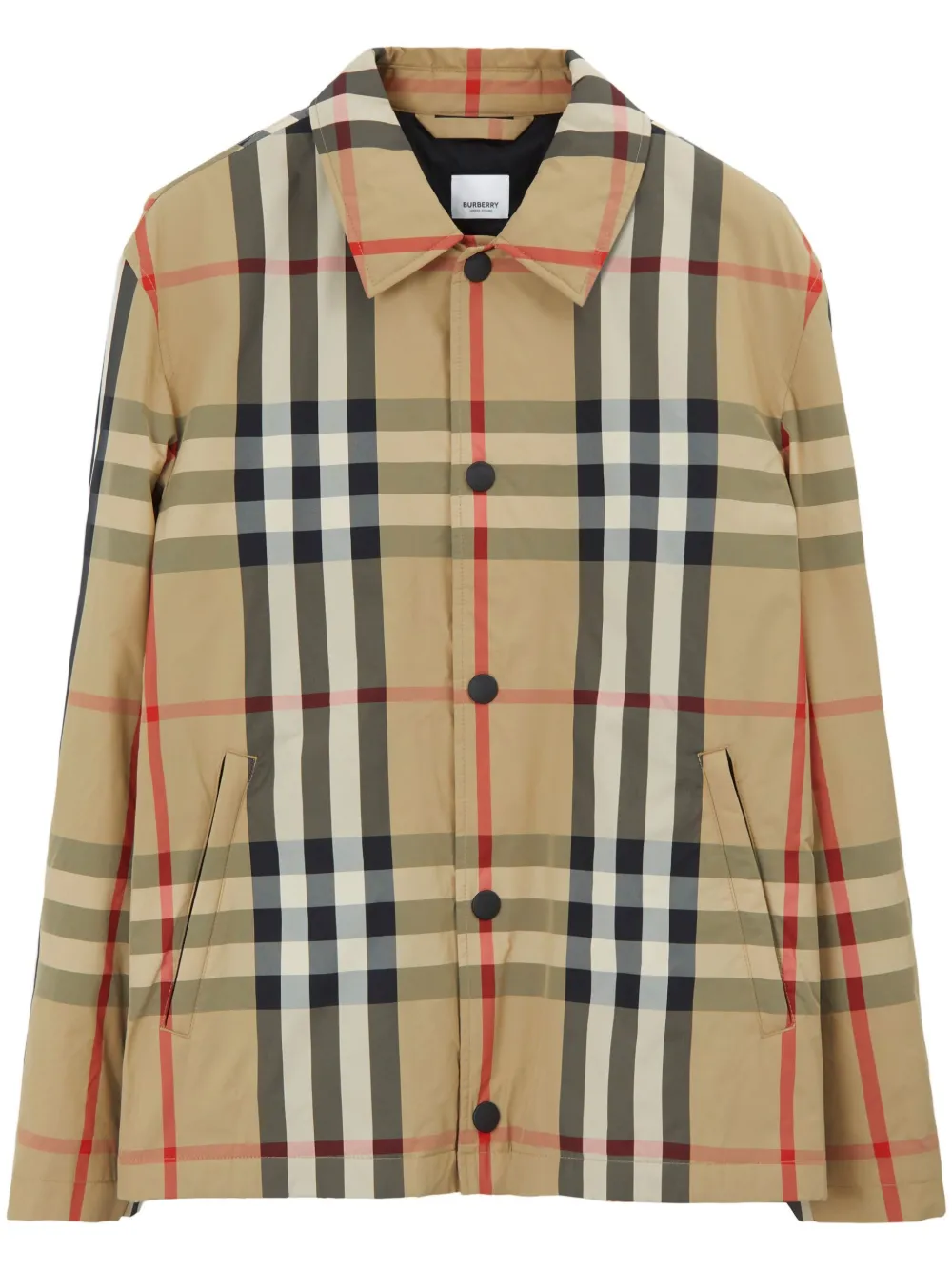 Burberry Giacca-camicia a quadri - ARCHIVE BEIGE IP CHK