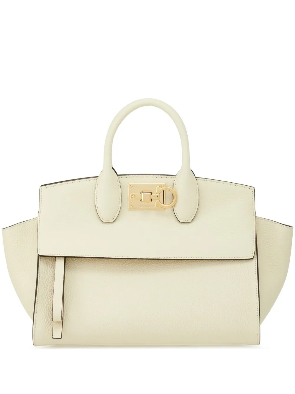 Ferragamo Borsa tote The Studio media - Bianco