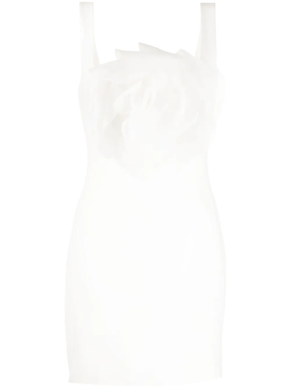 Cynthia Rowley Abito corto smanicato - Bianco