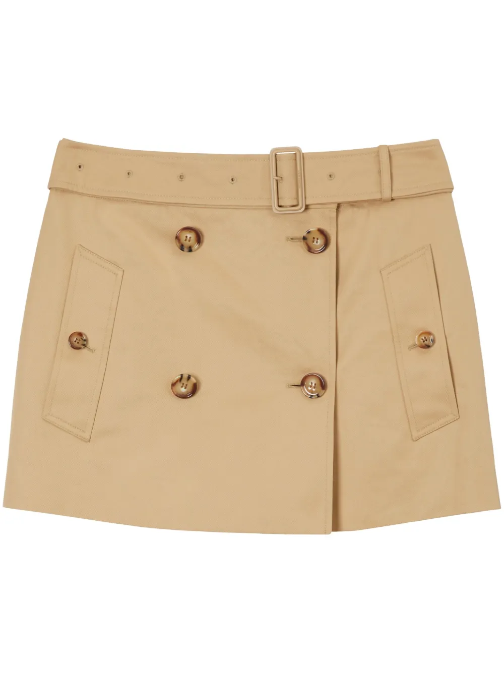 Burberry Minigonna Gabardine Trench - Toni neutri