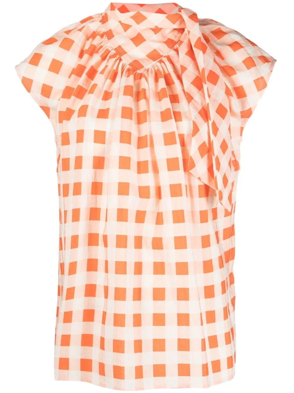 Victoria Victoria Beckham Blusa con stampa - Arancione
