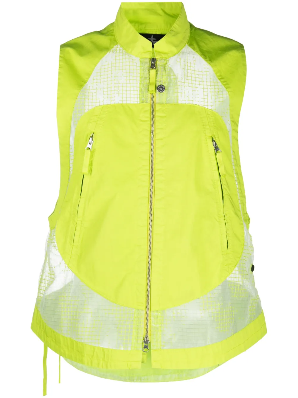 Stone Island Shadow Project Canotta con inserto a rete - Verde