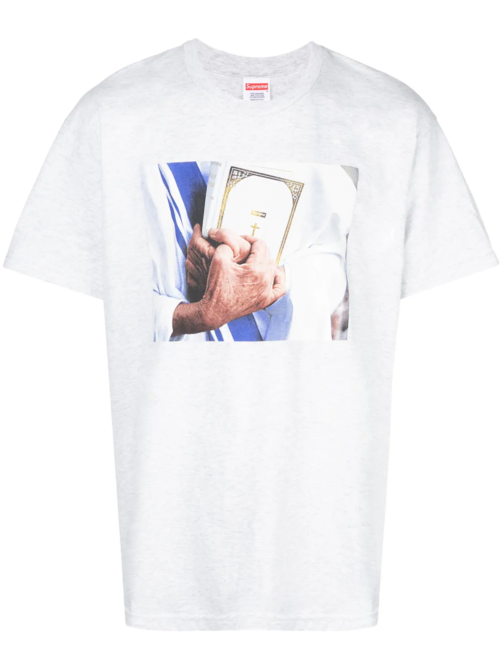 Supreme T-shirt Bible - Grigio