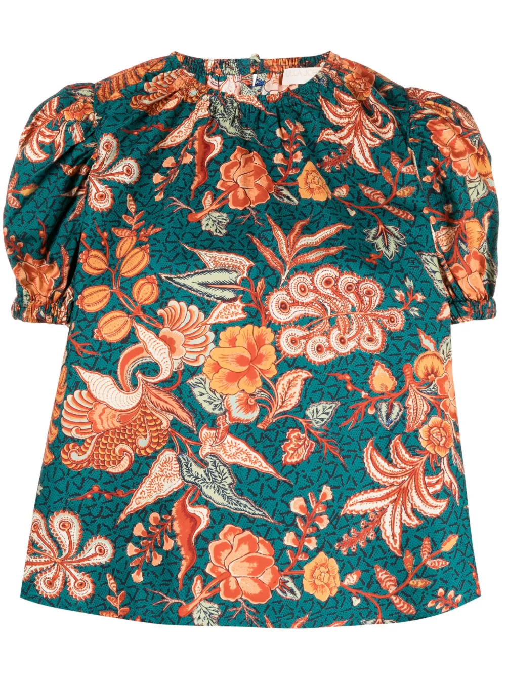 Ulla Johnson Blusa Frances a fiori - Verde