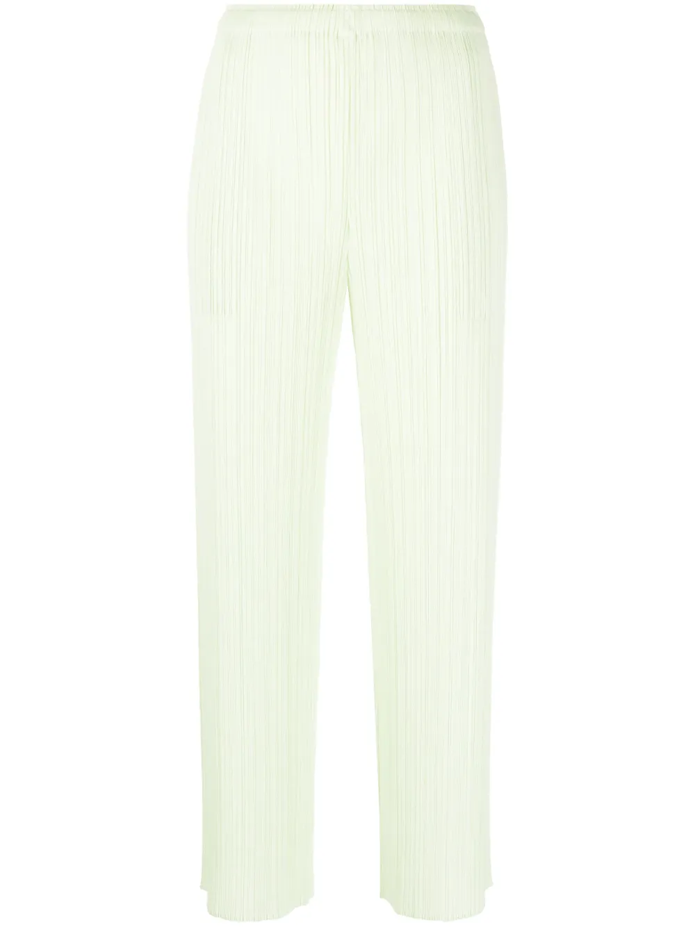 Pleats Please Issey Miyake Pantaloni crop plissettati - Verde