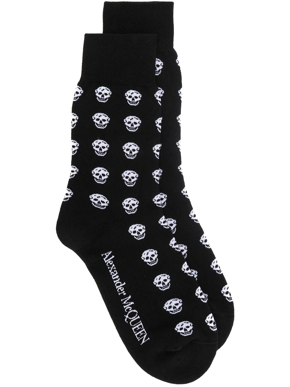 Alexander McQueen Calzini con teschi - Nero