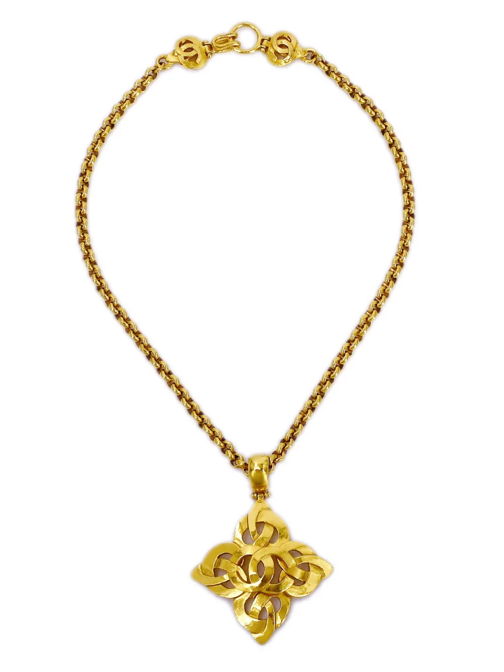 CHANEL Pre-Owned Collana con pendente CC Pre-owned 1997 - Oro