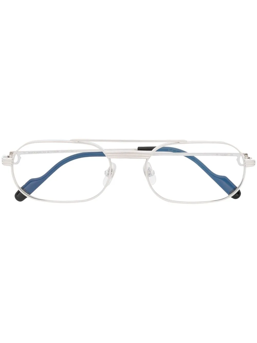 Cartier Eyewear Occhiali C de Cartier con montatura stile pilota - Argento
