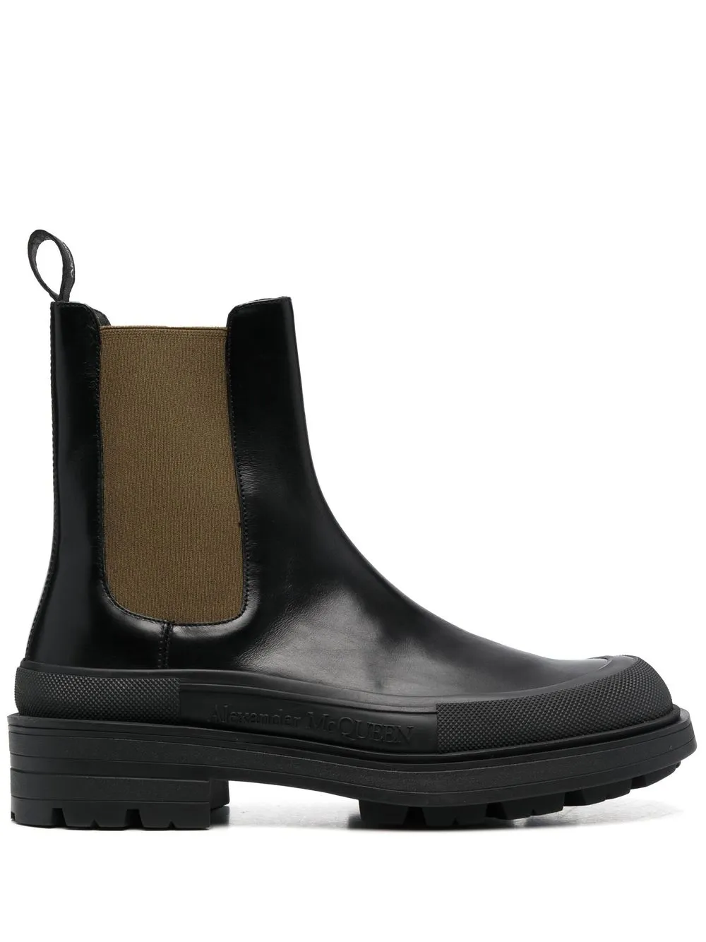 Alexander McQueen Stivali Chelsea in pelle - Nero