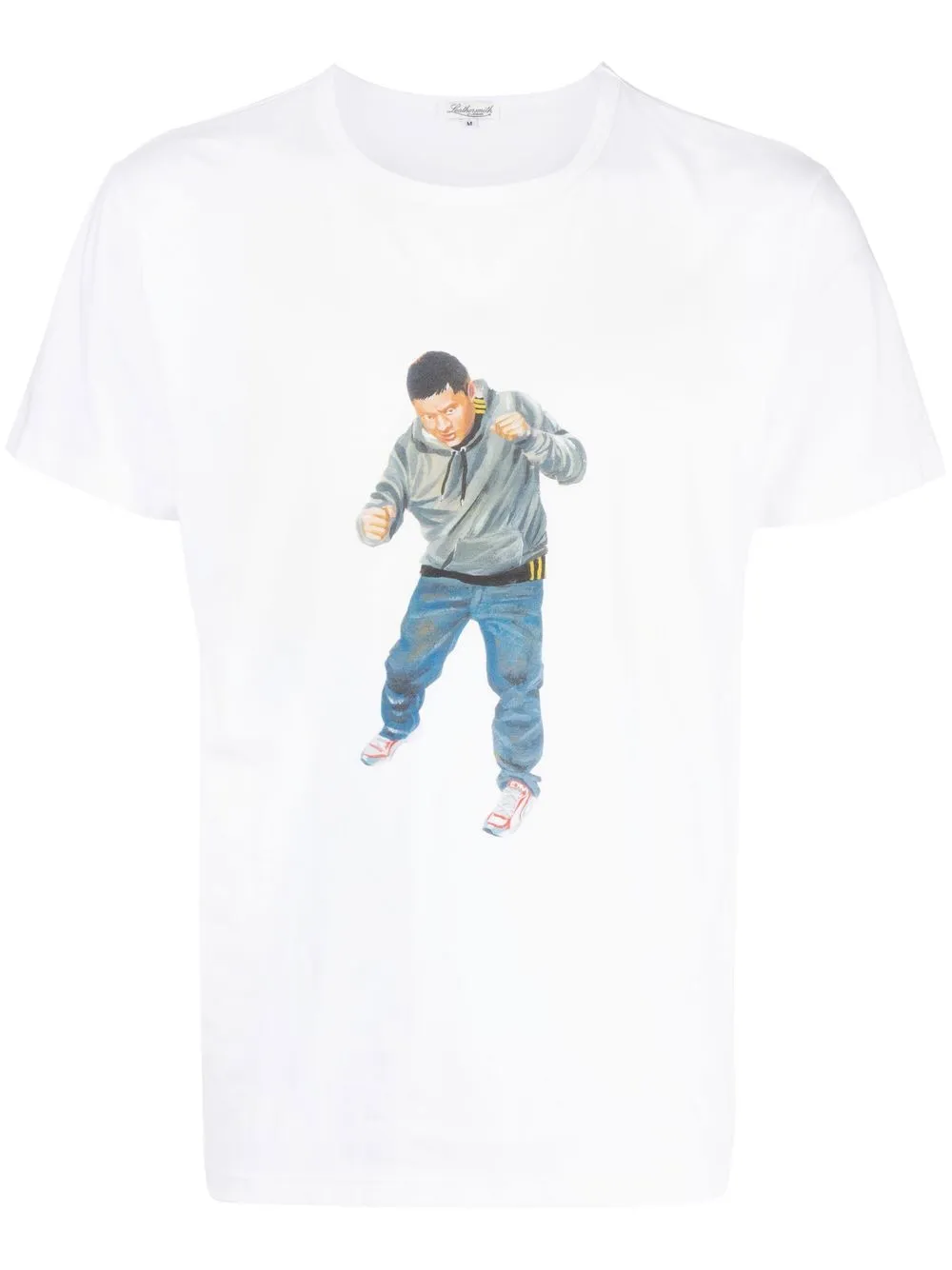 Leathersmith of London T-shirt con stampa - Bianco