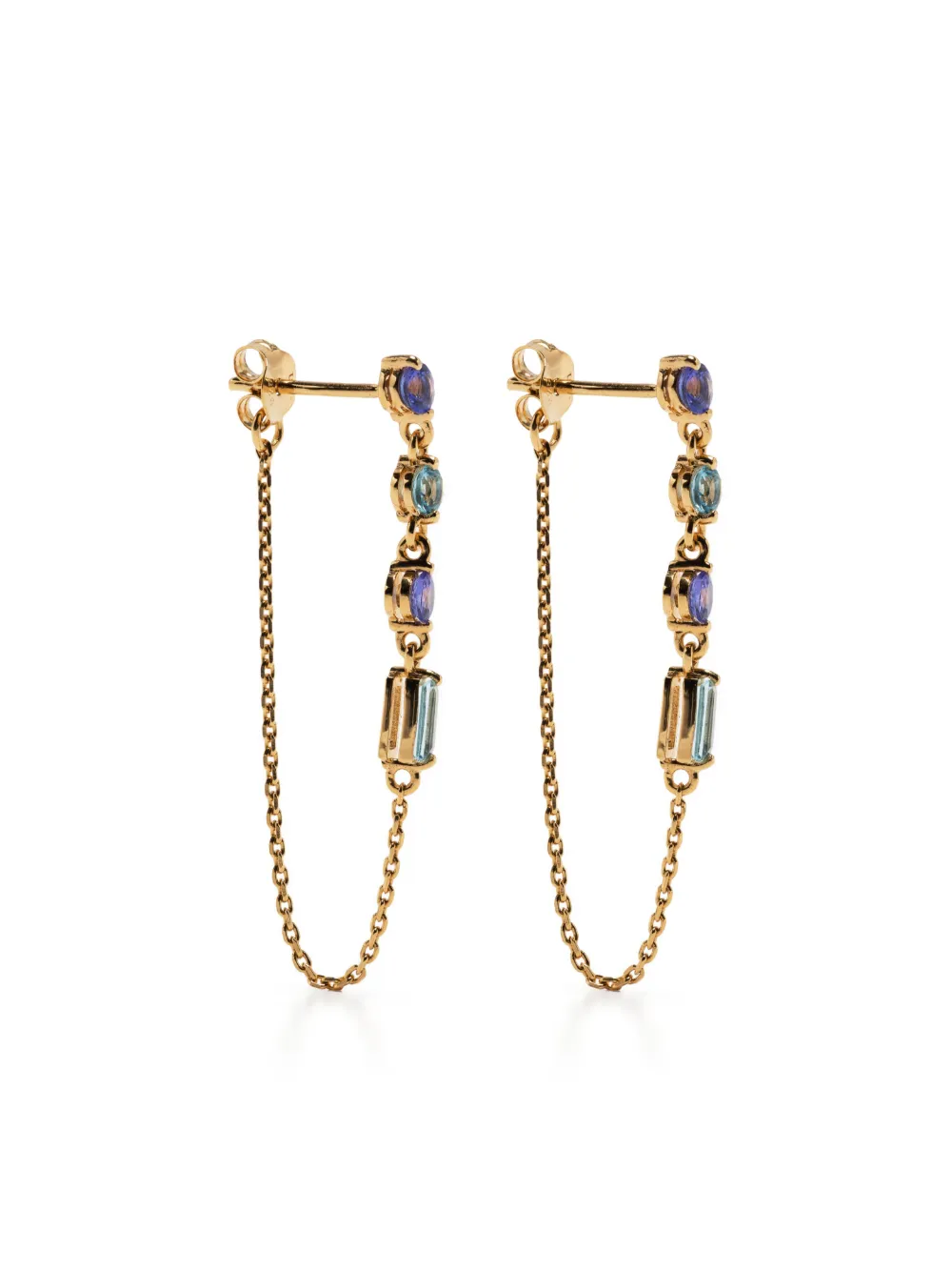 Dinny Hall Orecchini pendenti con cristalli - Oro