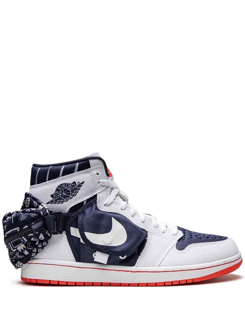 Jordan Sneakers Air Jordan 1 Mid Utility Stash Quai 54 - Bianco