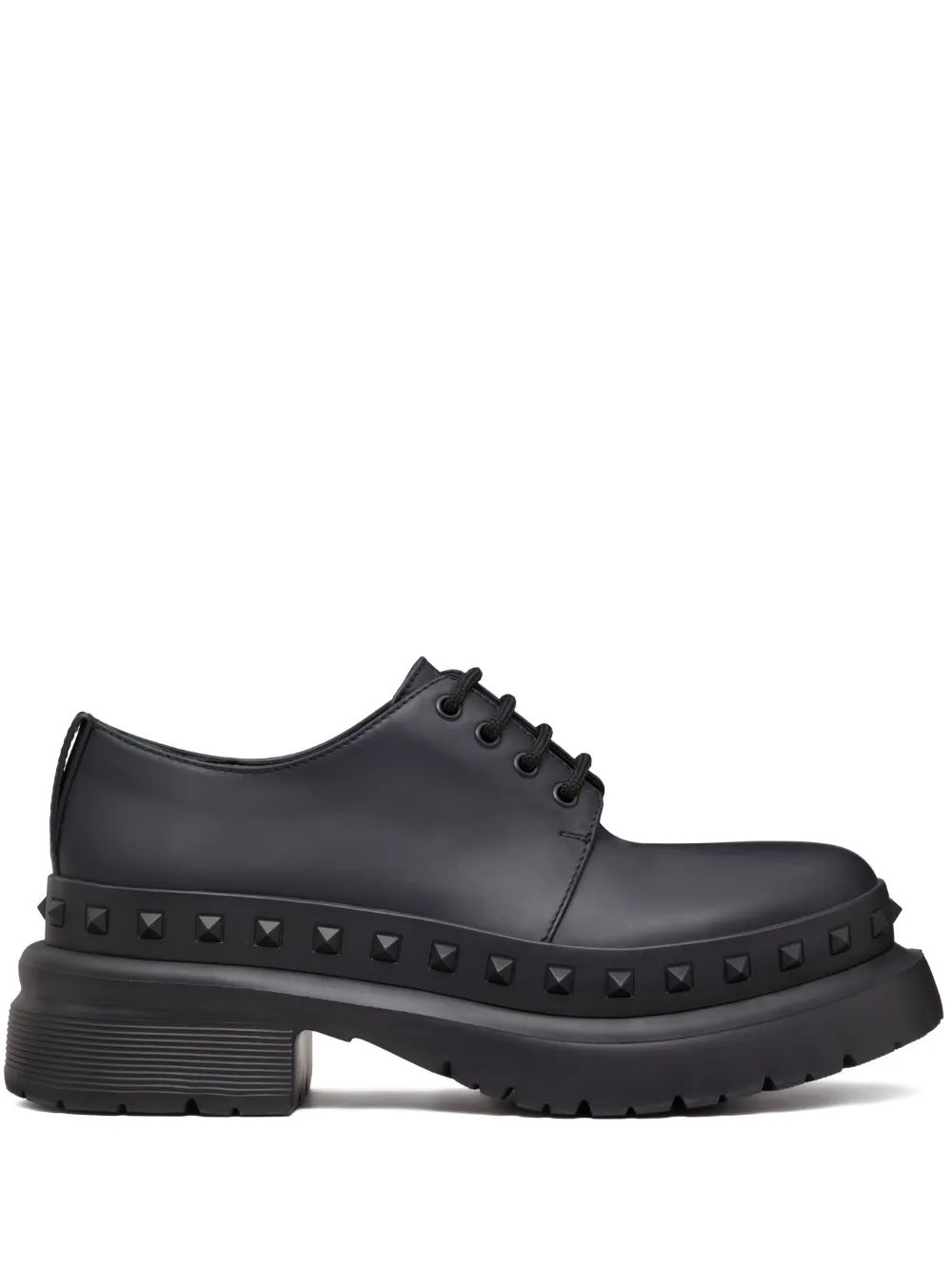 Valentino Garavani Scarpe stringate Rockstud - Nero