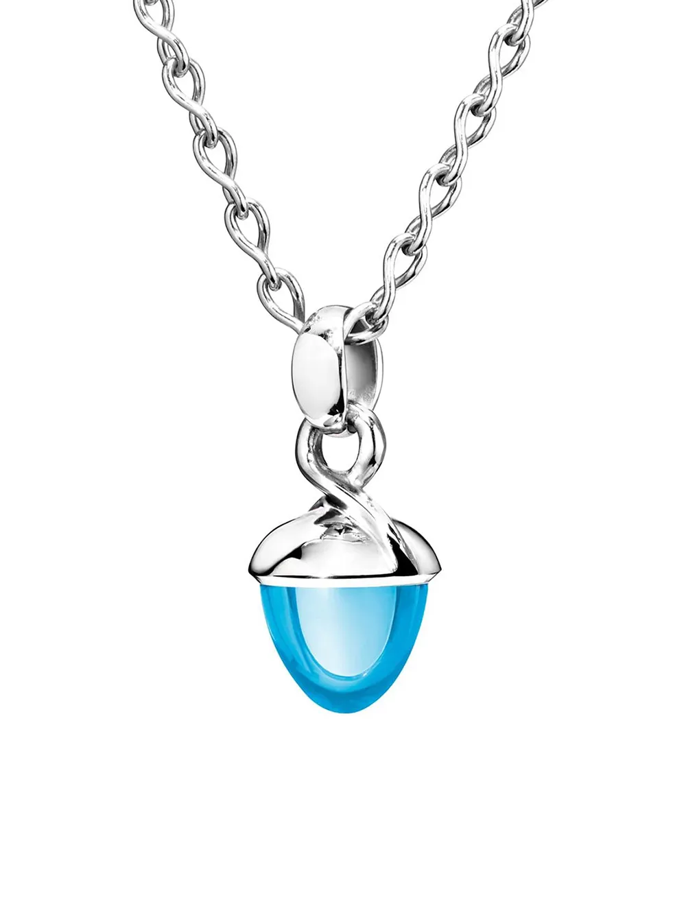 TAMARA COMOLLI Collana con pendente Swiss Topaz Mikado Bouquet in oro 18kt - Bianco